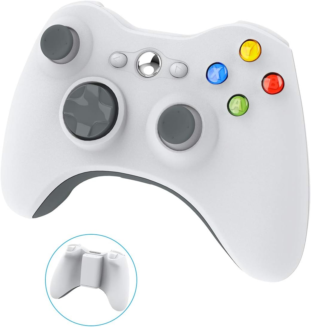 Wireless Controller for Xbox 360, YAEYE 2.4GHZ Gamepad Joystick Wireless Controller for Xbox 360 Console and PC Windows 7,8,10 (Black): Electronics