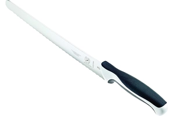 Mercer Culinary - M23210WBH Mercer Culinary Millennia 10-Inch Wide Wavy Edge Bread Knife, White