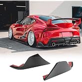 Carbon Fiber Rear Splitters for Toyota GR Supra A90 A91 2020-2026 | Hatchback 2-Door Rear Bumper Diffuser Lower Lip Spoiler Splitters Valance Protector Factory Outlet
