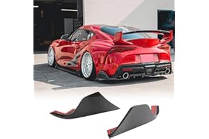 JC SPORTLINE Real Carbon Fiber A90 A91 Rear Bumper Splitters for Toyota GR Supra A90 A91 Hatchback 2-Door 2020-2023 Rear Diffuser Lower Lip Spoiler Valance Protector Factory Outlet