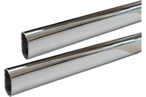 Desunia- 36 Oval Closet Rod (15Mm X 30Mm) 2 Pack Chrome