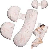YZCCtixi Pregnancy Pillow - Adjustable Maternity Support for Back & Belly, Multi-Use Body Pillow with Soft Cover, Must-Have for Pregnancy