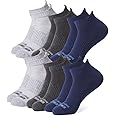 32 DEGREEES Men's 6 Pack Comfort Ankle Socks | Anti-Odor | Cushioned Heel | Arch Support| Active | Casual | Work