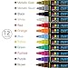 ARTarlei 12-Color Permanent Acrylic Paint Marker Set - Medium Tip, Quick-Dry, Water-Based, Waterproof Pens for Rock, Wood, Metal, Canvas, Glass, Fabric, and More