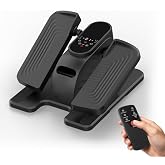 Under Desk Elliptical Machine 12 Speeds &amp; 12 Auto Programs | Electric Seated Pedal Exerciser with Remote Control &amp; LCD Display, Quiet Portable for Home Office Seniors Adults