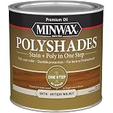 Minwax PolyShades, Satin, Antique Walnut, 1/2 Pint