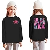 IZYJOY In My Double Digits Era Sweatshirt 10th Birthday Girl Shirt 10 Year Old Birthday Party Long Sleeve Pullover Top