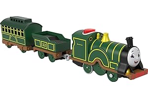 Thomas & Friends Motorized Toy Train Talking Emily Battery-Powered Engine with Phrases & Sounds for Kids Ages 3+ Years