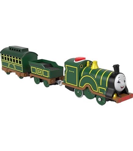 Tren Thomas Mattel Fisher-Price Thomas Y Sus Amigos Percy Clásico Tren De Juguete Motorizado, Locomotora Con Pilas Y Vagón De Carga, Narración De Historias Para Niños Y Niñas En Edad Preescolar, JGF94