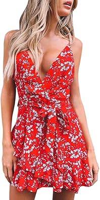 red sundress amazon