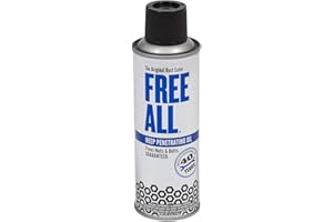 GASOILA Free All Rust Eater Deep Penetrating Oil, 6 oz Aerosol – Loosens Rusted Bolts, Nuts, Pipe Connections & Locks – Industrial-Grade Rust Remover, Silicone-Free Formula, Safe for Paint & Plastic Surfaces