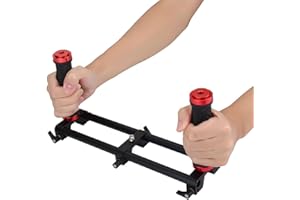 TANGXI Dual Grip Handheld Stabilizer, Camera Dual Grip Extender Handle Gimbal Stabilizer Rig with 1/4'' Screws and 3/8" Screws for Zhiyun for Feiyu for Moza