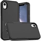 MAXCURY Black Case Designed for iPhone XR Phone, Slim Full Body Protection 2 in 1 Heavy Duty Shock Absorption Case Cover for