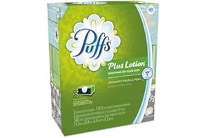 Puffs Puffs Plus Lotion Facial tissues, 3 Family Boxes, 116 tissues per Box, 348 Count,116 Count (Pack of 3)