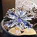 XIANGBAN Ice Smurfs Crystal Snowflake Ornaments Home Decor Winter Decoration (2019-Multicolor)