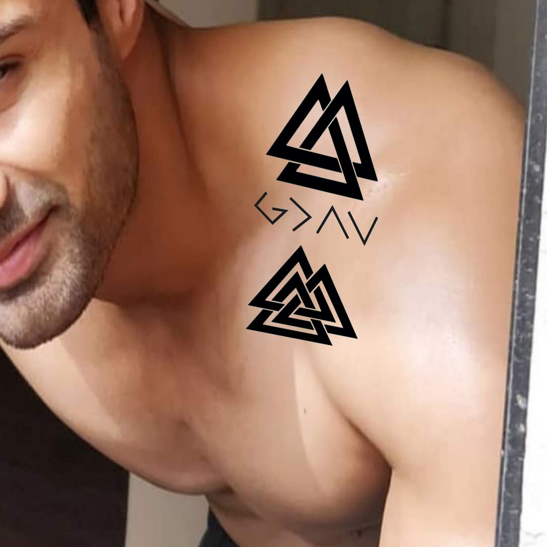 Voorkoms Triangle Tattoo Men And Women Waterproof Temporary Body Tattoo Amazon In Beauty Voorkoms Triangle Tattoo Men And Women Waterproof Temporary Body Tattoo Amazon In Beauty