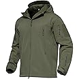 MAGCOMSEN Men's Tactical Jacket 7 Pockets Performance Fleece Lined Water Resistant Soft Shell Winter Coats