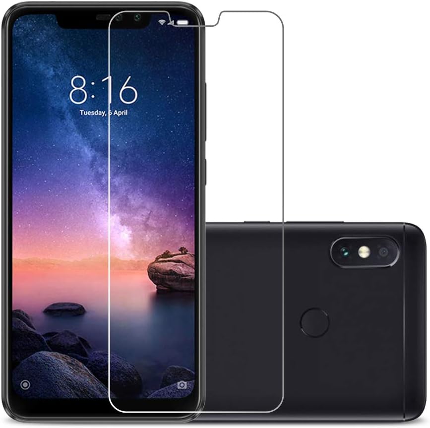 [2 Pack] Xiaomi Redmi Note 6 Pro Screen Protector Laerion Tempered Glass Screen Protector with 9H Anti Scratch Transparent HD Clear Bubble Free Protective Film