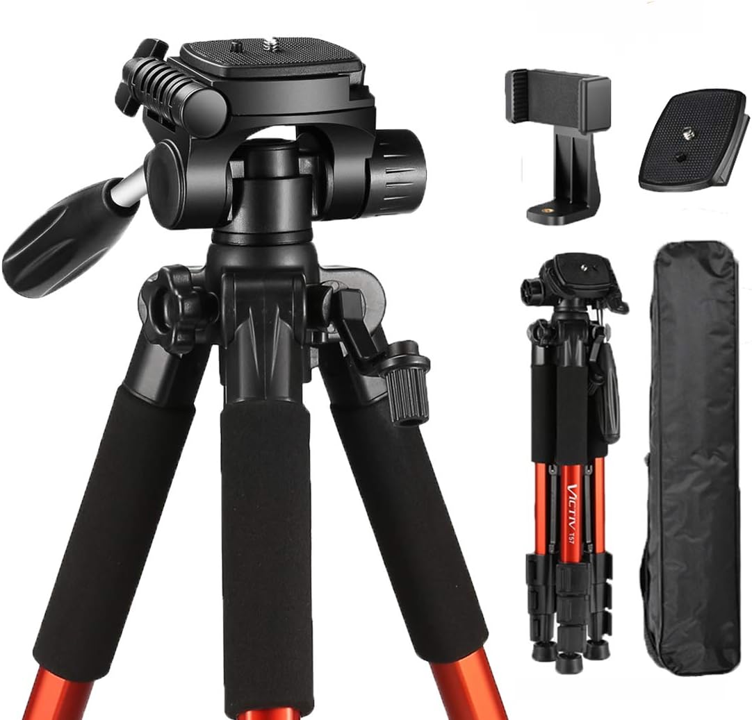 Camera Tripod, Victiv Lightweight Tripod Aluminum for DSLR Camera