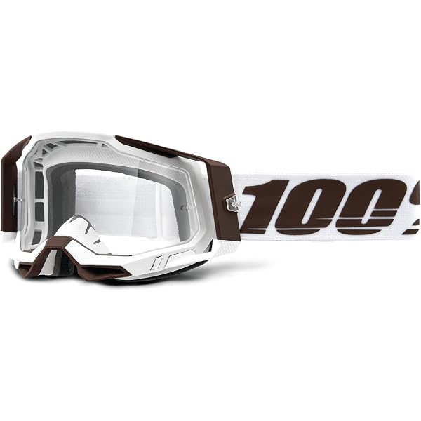 FMF POWERBOMB YOUTH Goggle Rocket - Jugend-Motorradbrille, Schwarz Mit Klarer Linse