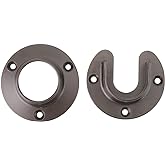 Knape & Vogt Closet Pro Heavy Duty Closet Pole Sockets, Compatible with KV Products Only, CD-0010-BRZ, Bronze