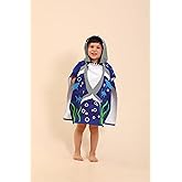 TEHALK Shark Hooded Towels for Kids/Boys/Girls/Toddler, Towel Robes/Wearable Towels for Kids 2-10, Poncho Beach Towels for Swimming/Pool