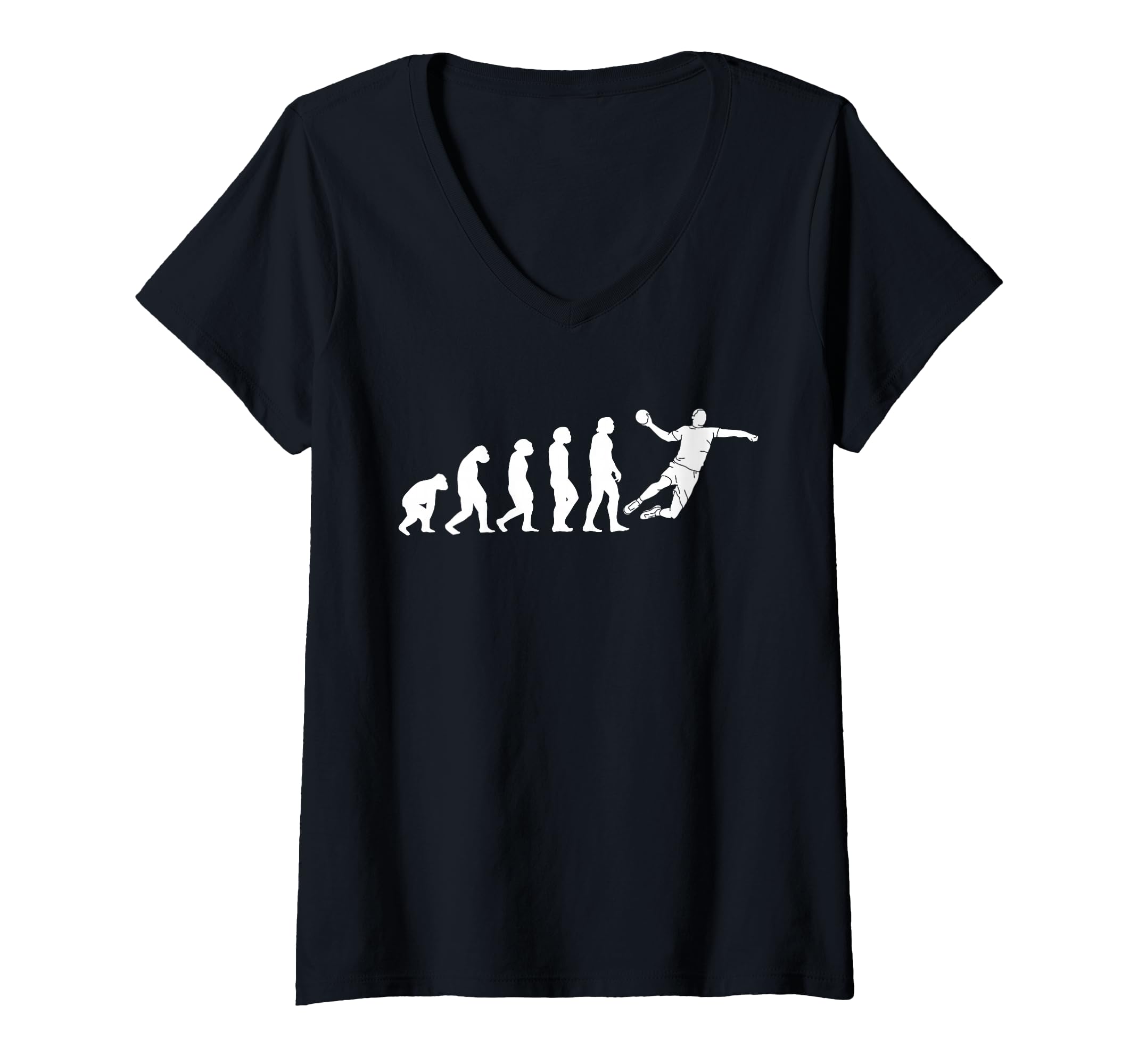 Women's Evolution Handballers Handball Handballplayer Handball V-Neck T-Shirt