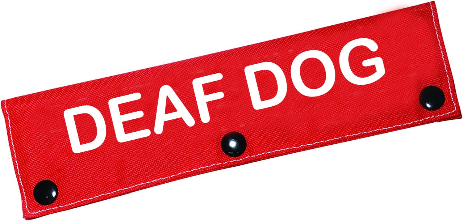 LEVLO Hearing Impairment Dog Leash Sleeve Deaf Dog Alert Pet Accessory