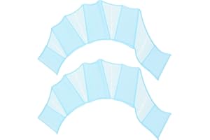 PATIKIL Silicone Swimming Gloves, Webbed Swim Gloves Finger Frog Type Water Resistance Gear Paddle Fins for Aquatic Training