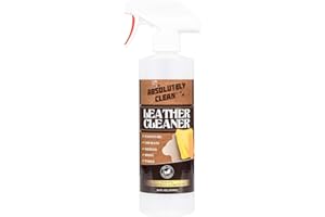 ABSOLUTELY CLEAN Amazing Leather Cleaner/Conditioner/Deodorizer | Powerful, Natural Enzyme Cleaner | USA Made | Great for Leather & Vinyl, Furniture, Boots, Purses, Clothing & More Removes Stains Spray & Wipe (16oz)