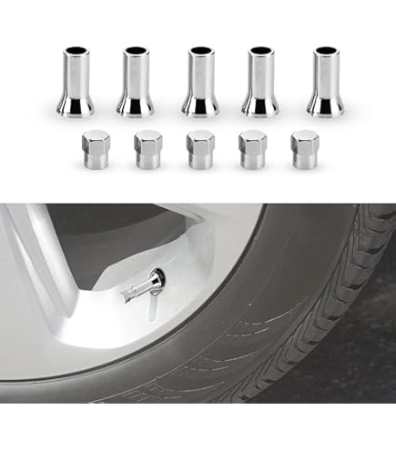 BOUCHON VALVE DE Pneu En Aluminium Voiture, Moto, Vélo Avec Joint (lot