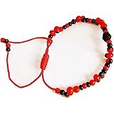 Peony Azabache single beaded strand Bracelet