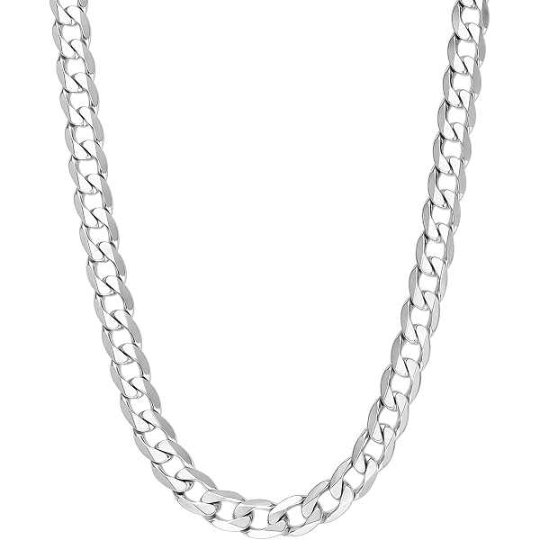 Sterling Silver Italian 3.5Mm Diamond-Cut Cuban Curb Link Chain