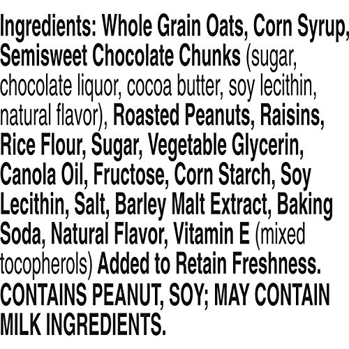 NATURE VALLEY CHEWY FRUIT AND NUT GRANOLA BARS, DARK CHOCOLATE NUT, 6 CT (PACK OF 6)
