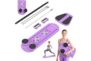 OWLSKY Pilates Reformer Board – 5-in-1 Foldable Pilates Machine for Home Workout, Portable Fitness Board with Resistance Bands, Full Body Training for Women