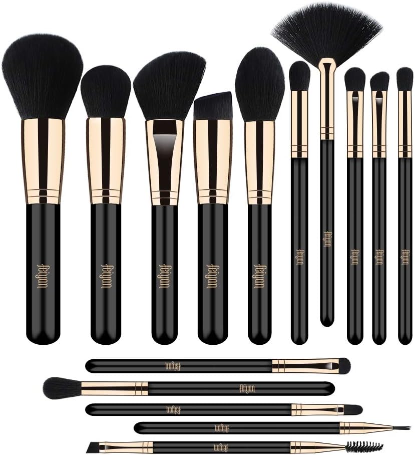 FEIYANMakeup brushes 15pcs Professional Brush Set Premium Vegan Soft Blending EyeShadow Eyelash Eyeliner lip brushes kit