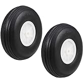 Heyiarbeit 4.5 RC Model Airplane Foam Wheel Super Light Tire And Wheel Sets For Rc Airplane Pu Sponge Tire With Plastic Hub 1 Pcs