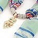 LERDU Women's Vintage Ethnic Jewelry Pendant Necklace Voile Pattern Fringe Scarf
