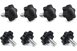 ZLiT for Logitech Steering Pedal Fixed Screw,8PCS Steering Wheel Screw Clamp Pedal Mounting Screws Bolt for Logitech G25 G27 G29 G920 G923 (Black)