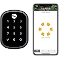Yale Assure SL Deadbolt Smart Lock, Black Suede Keyless Entry Door Lock with Wi-Fi Connected Touchscreen for Front or Back Door, ‎YRD256-CBA-BSP