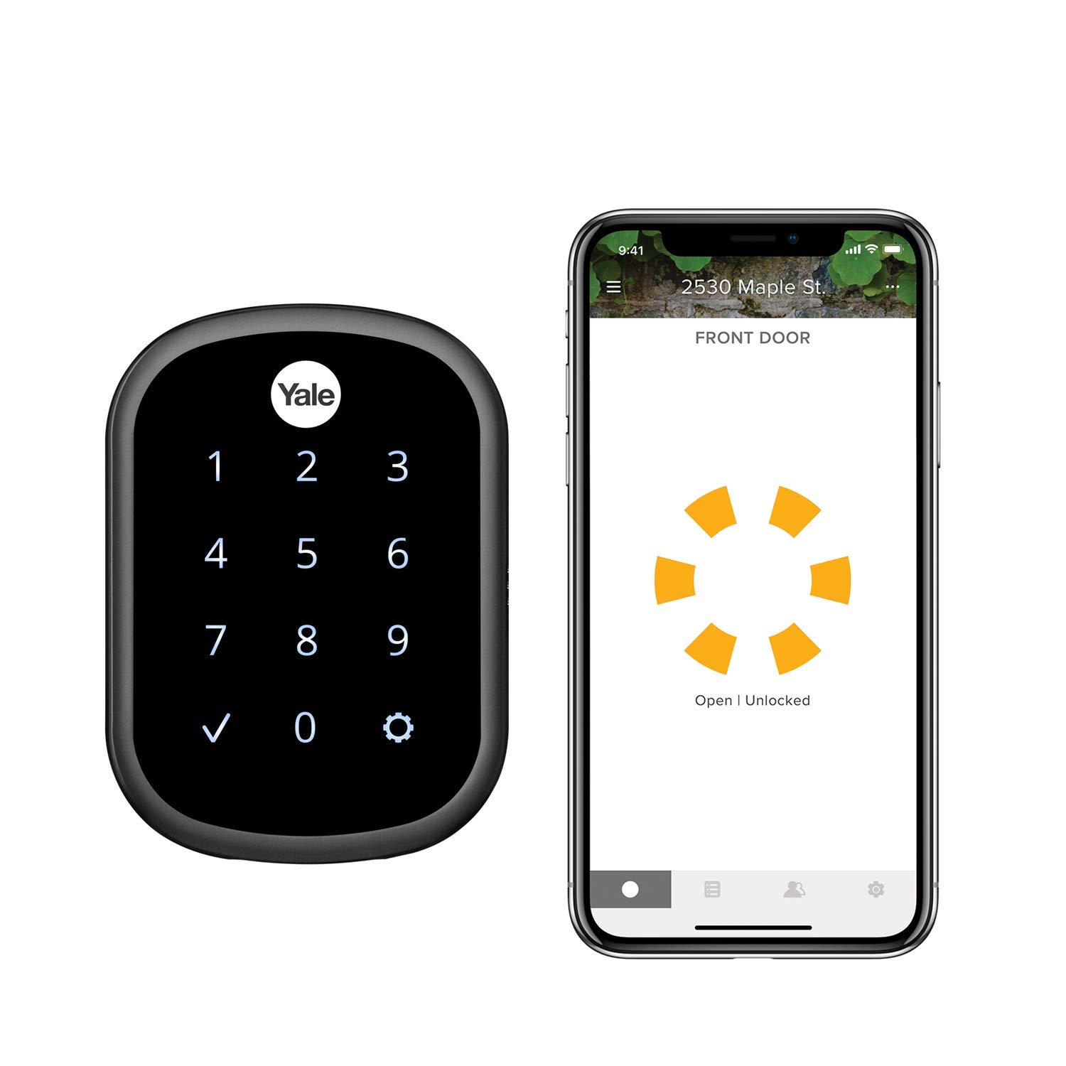 Photo 1 of Yale Assure SL Deadbolt Smart Lock, Black Suede Keyless Entry Door Lock with Wi-Fi Connected Touchscreen for Front or Back Door, ?YRD256-CBA-BSP