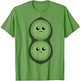 Funny Two Peas in A Pod Pea Costume Halloween Matching T-Shirt