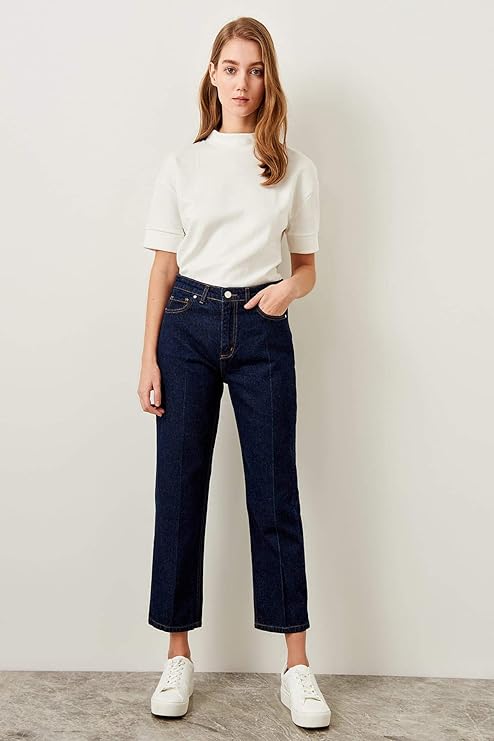 Ynzkdm Jeans De Mujer Moda Para Mujer Jeans Elegante Slim Fit