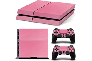 Gam3Gear Pattern Series Decals Skin Vinyl Sticker for Original PS4 Console & Controller - Leather Pink