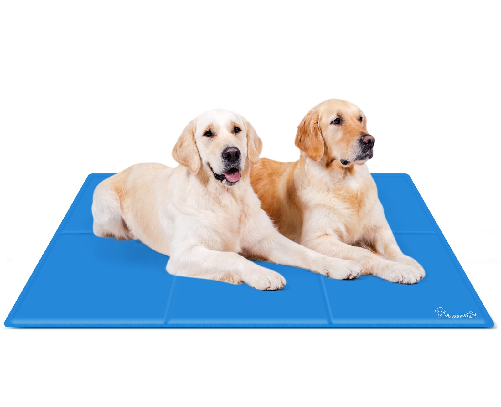 pecute Dog Cooling Mat Extra Large 140x90cm, Durable Pet Cool Mat Non-Toxic Gel Self Cooling Pad, Great for Dogs Cats in Hot Summer