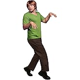 Arvilhill Mens Halloween Shaggy Costumes Cosplay Green Shirt and Brown Pants