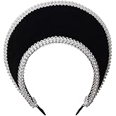 BPURB Victorian Vintage Headwear for Women Elizabethan Tudor Coronet Pilgrim Costume Cosplay Accessory Anne Boleyn Hat