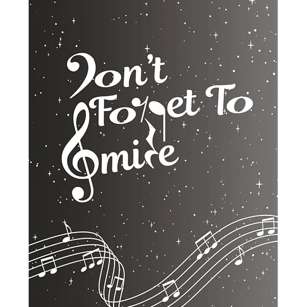 Music Lover Gift Women Men, Music Journal Black 200 Honduras