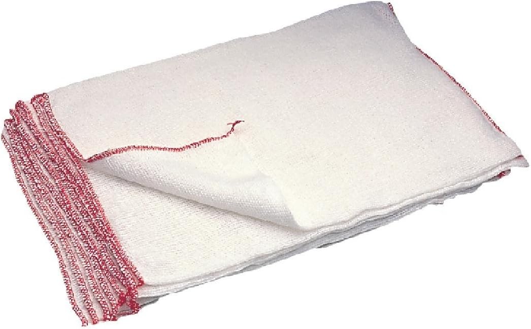Jantex E944 Bleached Dish Cloth, 406mm X 254mm, Pack of 10