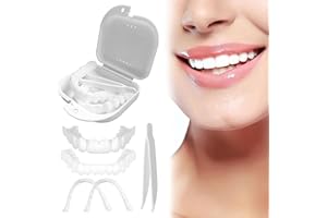 USHJNV 2PCS Temporary Veneers Kit for Women and Men, Tooth Replacement Kit, Nature and Comfortable